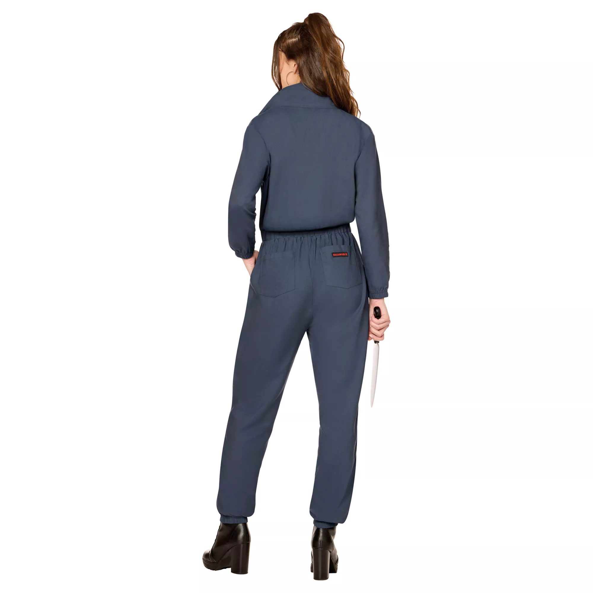 Adult Michael Myers Jumpsuit with Crop Top Costume - Halloween II at Spencer's