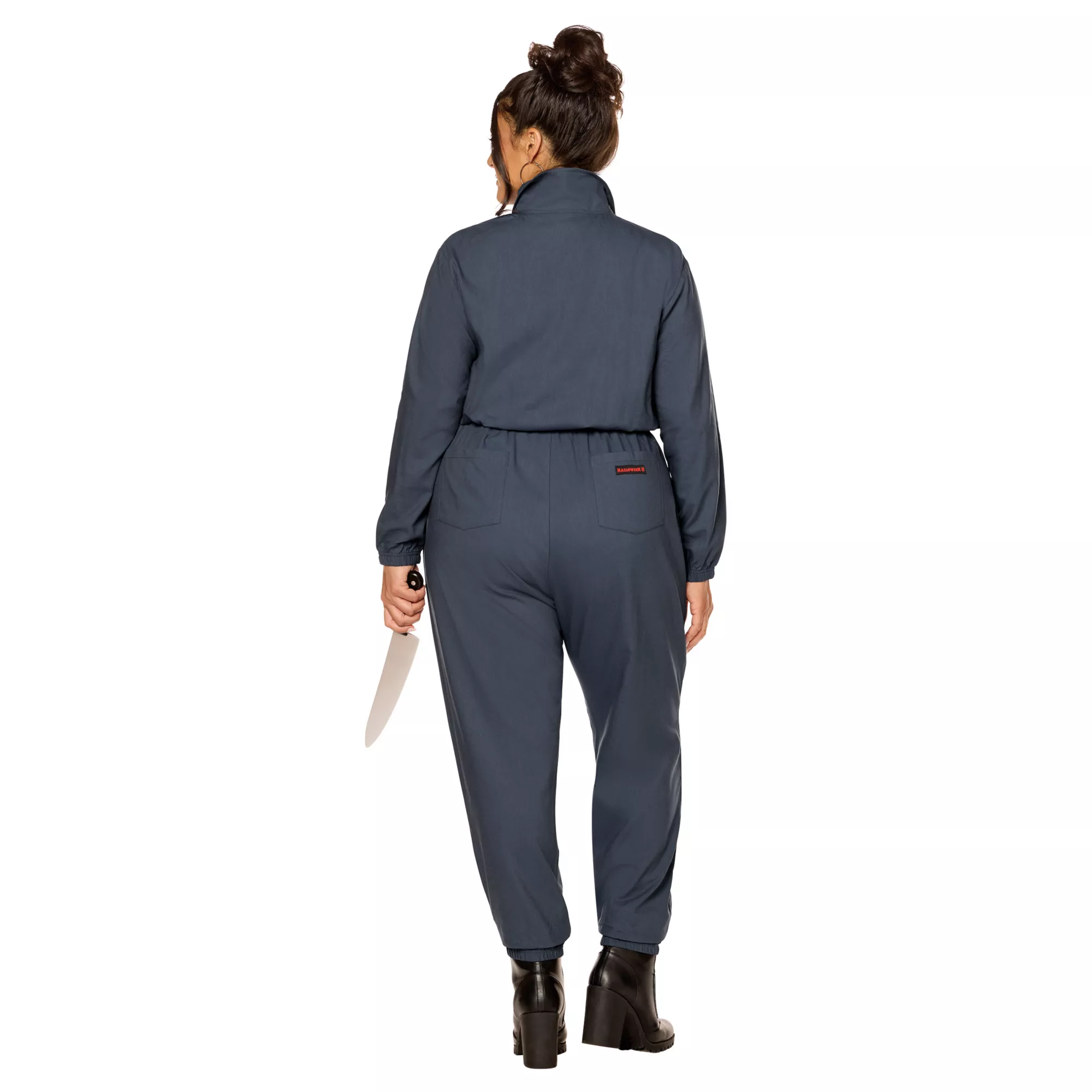 Adult Michael Myers Jumpsuit with Crop Top Costume - Halloween II at Spencer's