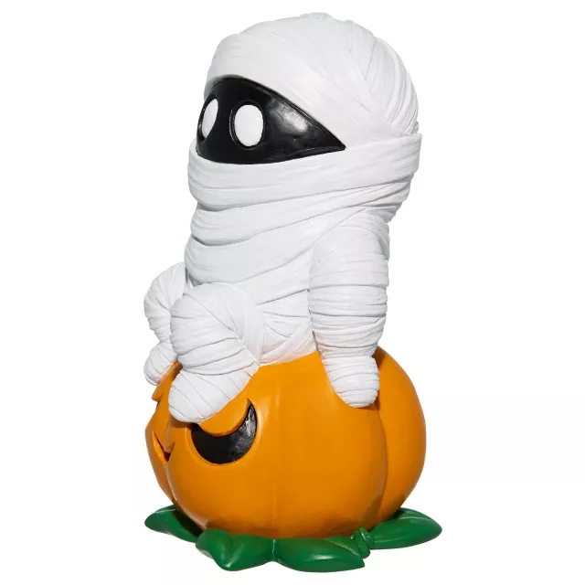 Pumpkin Mummy Tabletop Statue at Spirit Halloween