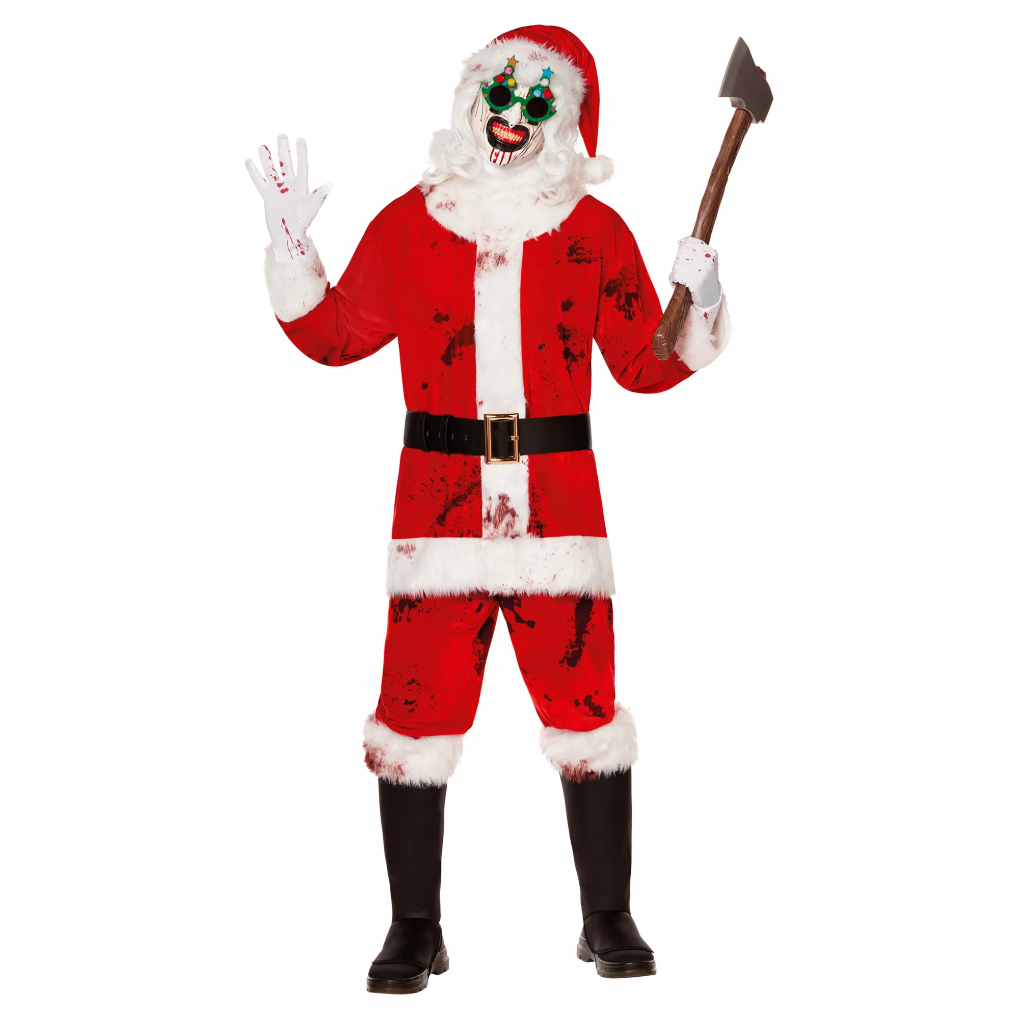 Adult Art the Clown Santa Costume - Terrifier at Spirit Halloween