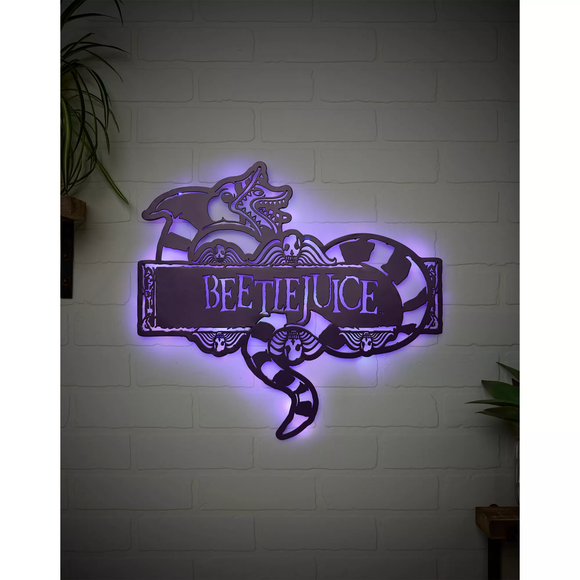 Beetlejuice Sandworm LED Light-Up Sign at Spirit Halloween