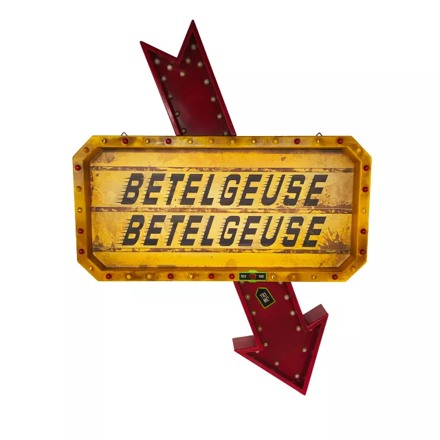 Beetlejuice Marquee Sign at Spirit Halloween