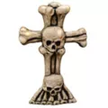 21 Inch Skull Bones Cross Tombstone at Spirit Halloween