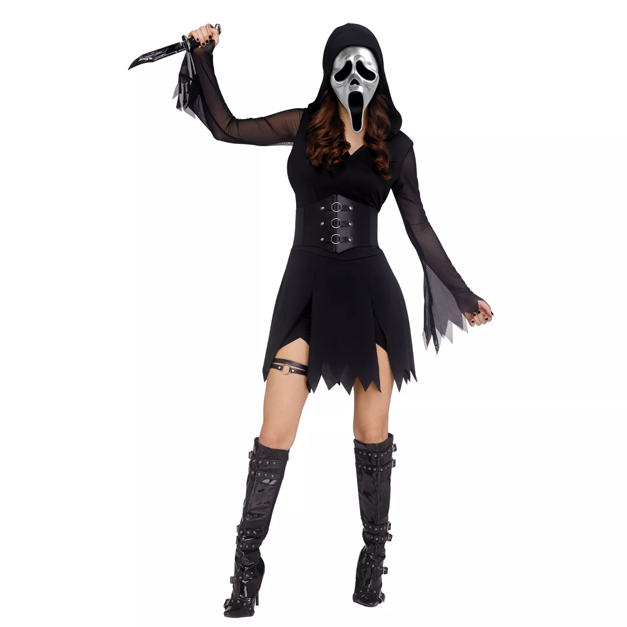 Adult Gothic Ghost Face Dress Costume at Spirit Halloween