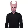 Bling Lock Pink Rhinestone Half Mask -  The Nightmare Before Christmas at Spencer's