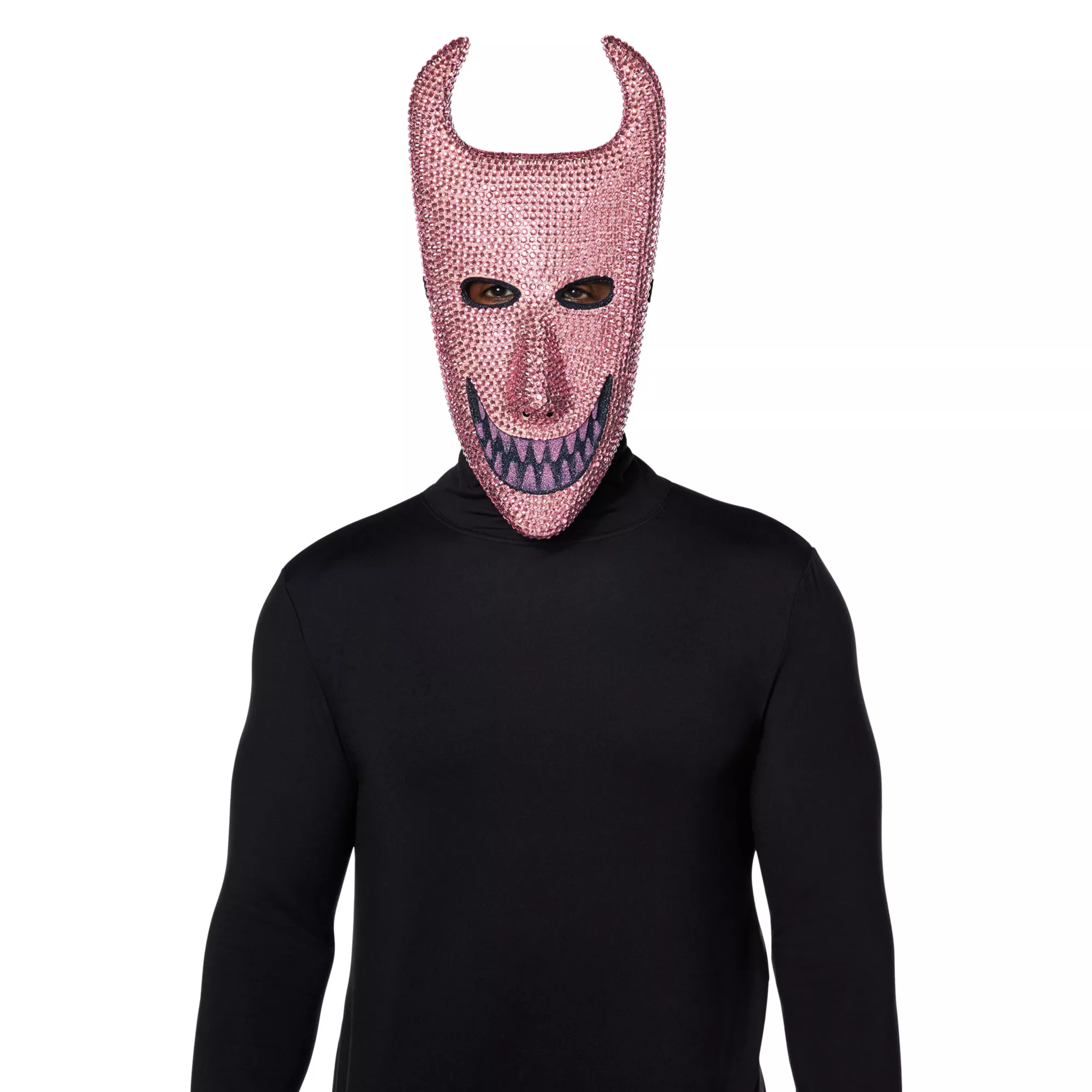 Bling Lock Pink Rhinestone Half Mask -  The Nightmare Before Christmas at Spencer's