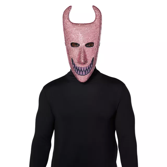 Bling Lock Pink Rhinestone Half Mask -  The Nightmare Before Christmas at Spencer's