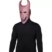 Bling Lock Pink Rhinestone Half Mask -  The Nightmare Before Christmas at Spencer's