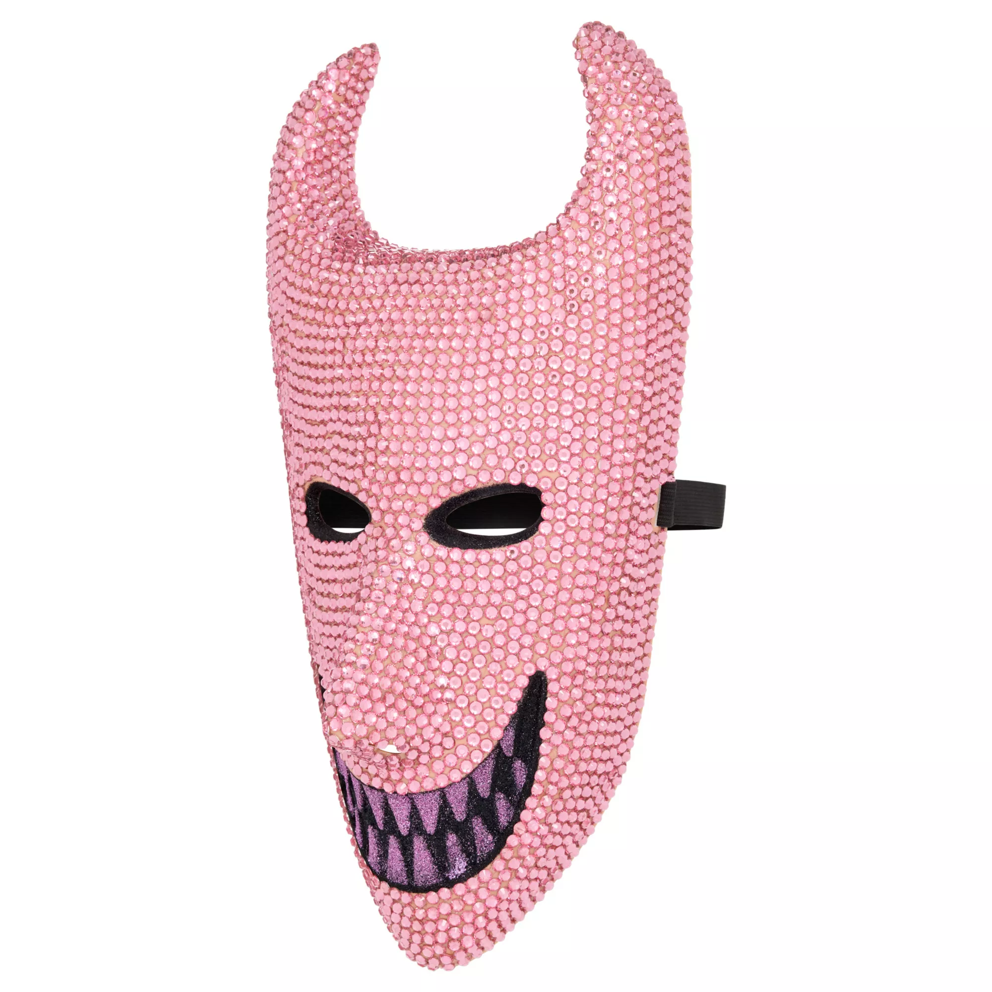 Bling Lock Pink Rhinestone Half Mask -  The Nightmare Before Christmas at Spencer's