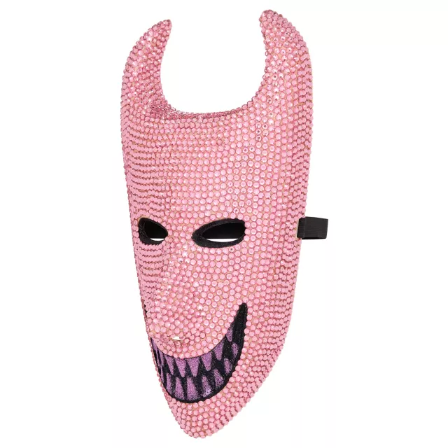 Bling Lock Pink Rhinestone Half Mask -  The Nightmare Before Christmas at Spencer's