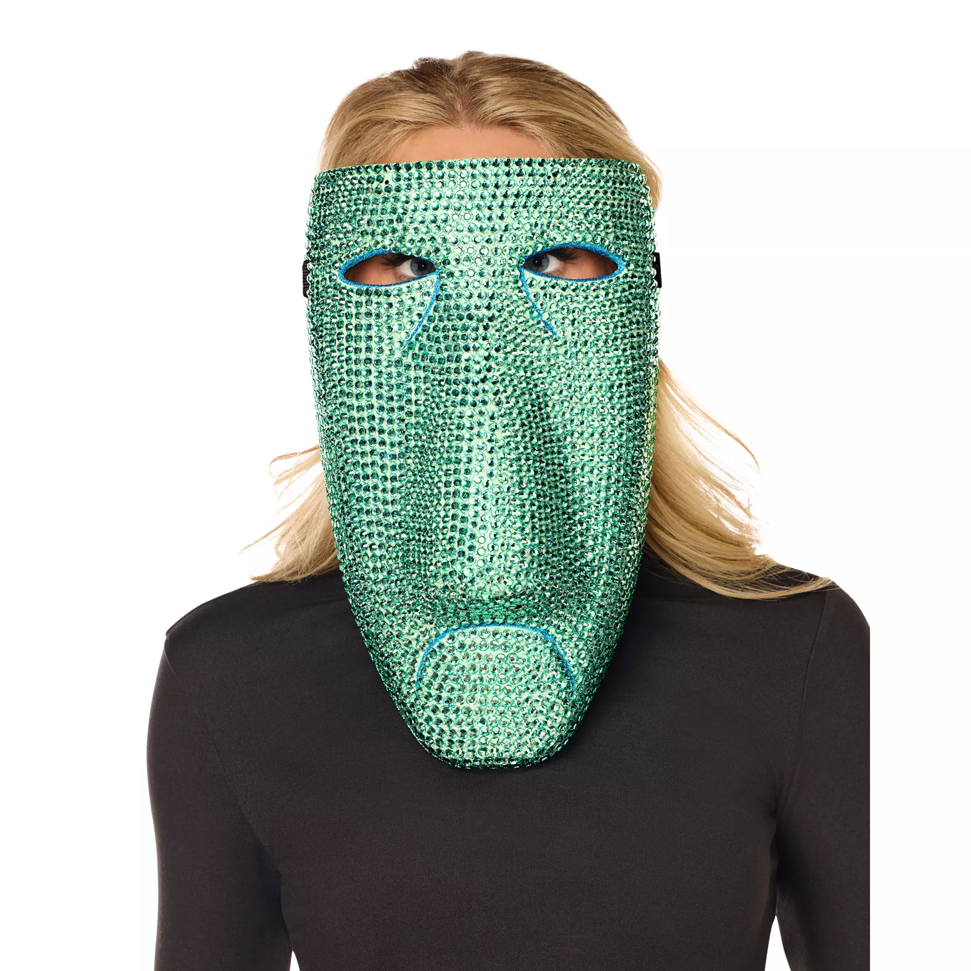 Bling Shock Green Rhinestone Half Mask -  The Nightmare Before Christmas at Spencer's