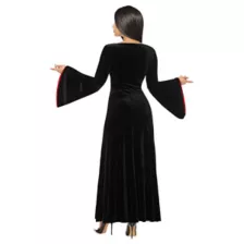 Adult Morticia Addams Dress Costume -  Wednesday at Spencer's