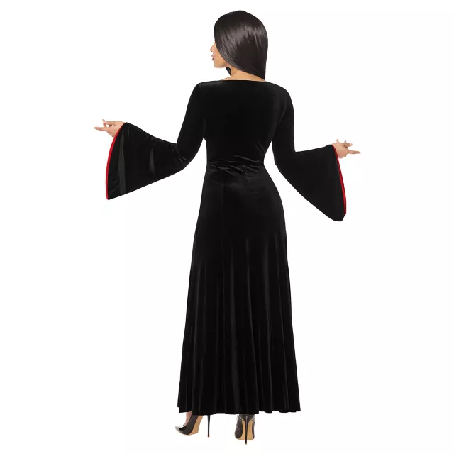 Adult Morticia Addams Dress Costume -  Wednesday at Spencer's