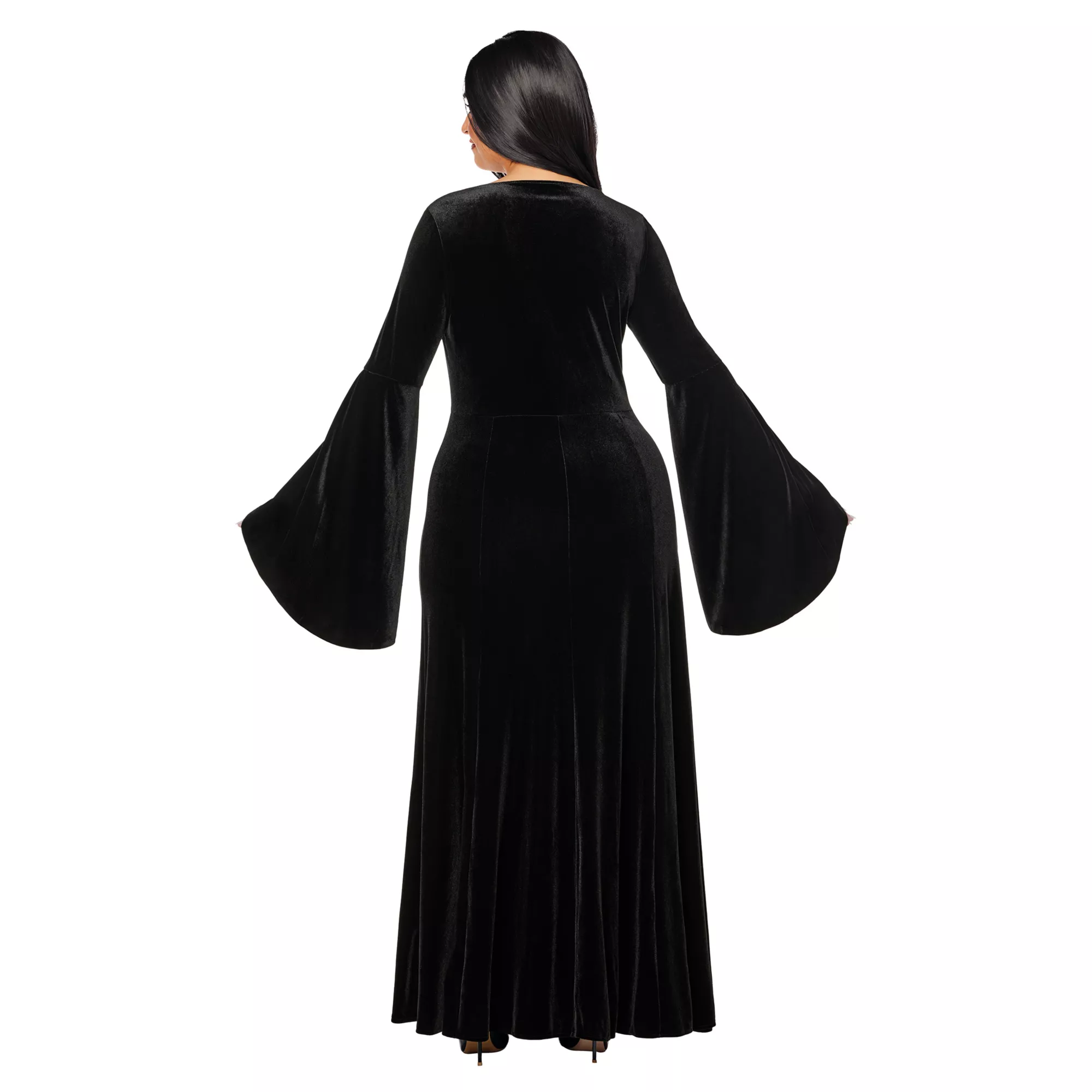 Adult Morticia Addams Dress Costume -  Wednesday at Spencer's