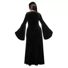 Adult Morticia Addams Dress Costume -  Wednesday at Spencer's