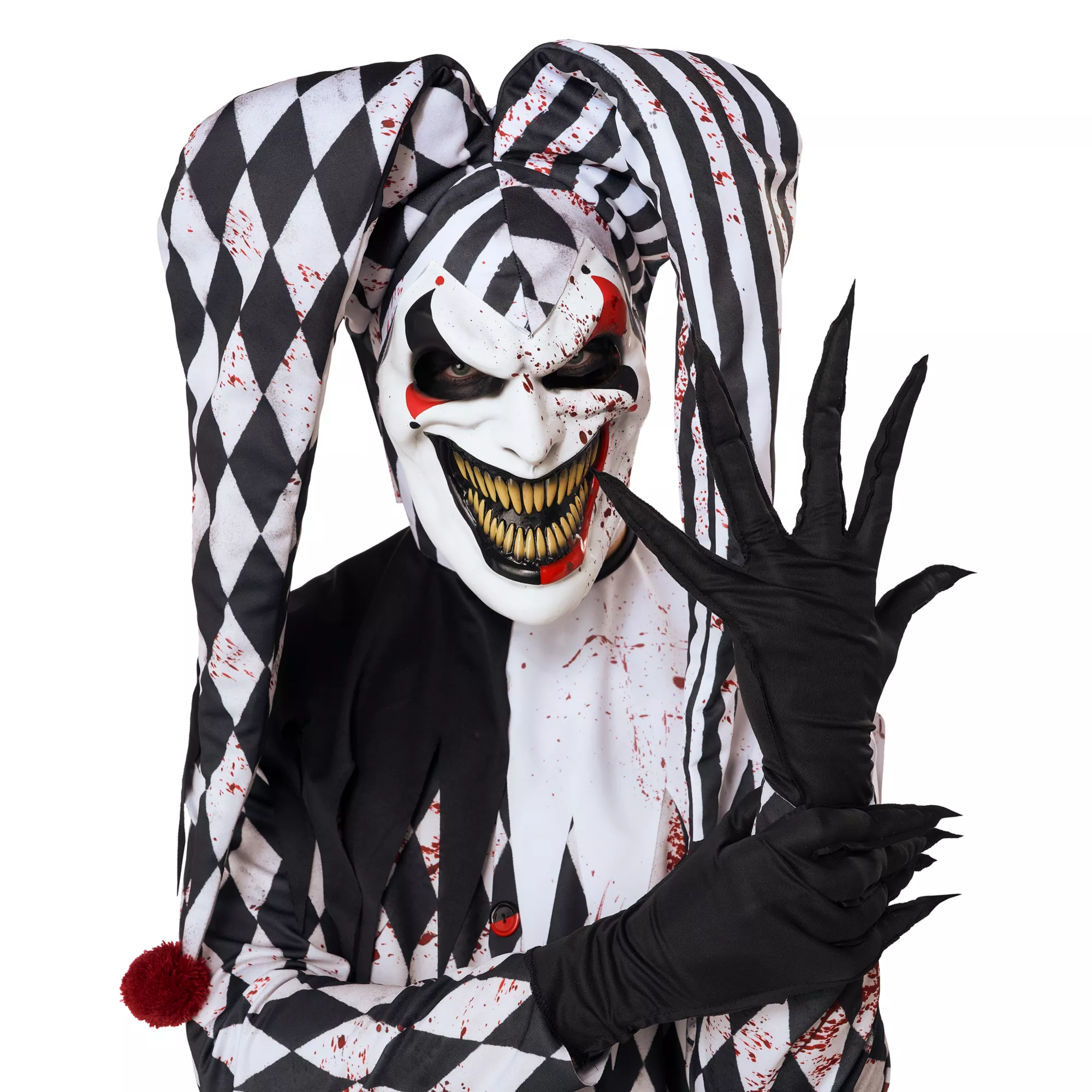 Adult Bloody Jester Costume at Spirit Halloween