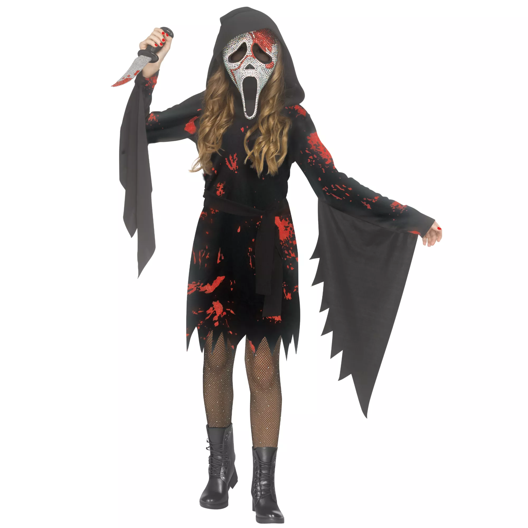 Glitter Blood Ghost Face Costume at Spirit Halloween