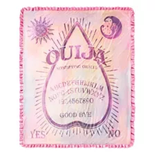 Pink Ouija Ruffle Fleece Blanket at Spirit Halloween