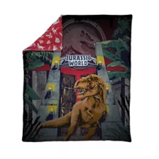 Jurassic World Reversible Fleece Blanket at Spirit Halloween