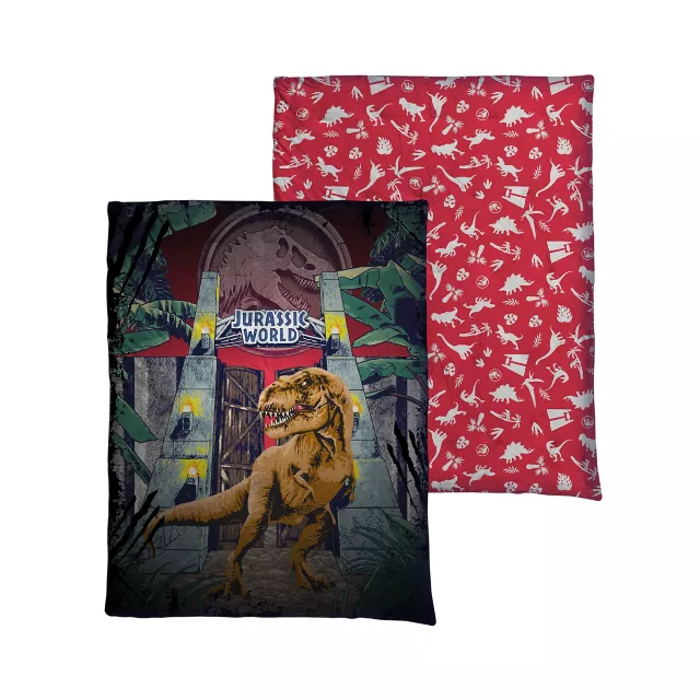 Jurassic World Reversible Fleece Blanket at Spirit Halloween