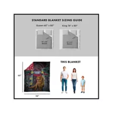 Jurassic World Reversible Fleece Blanket at Spirit Halloween