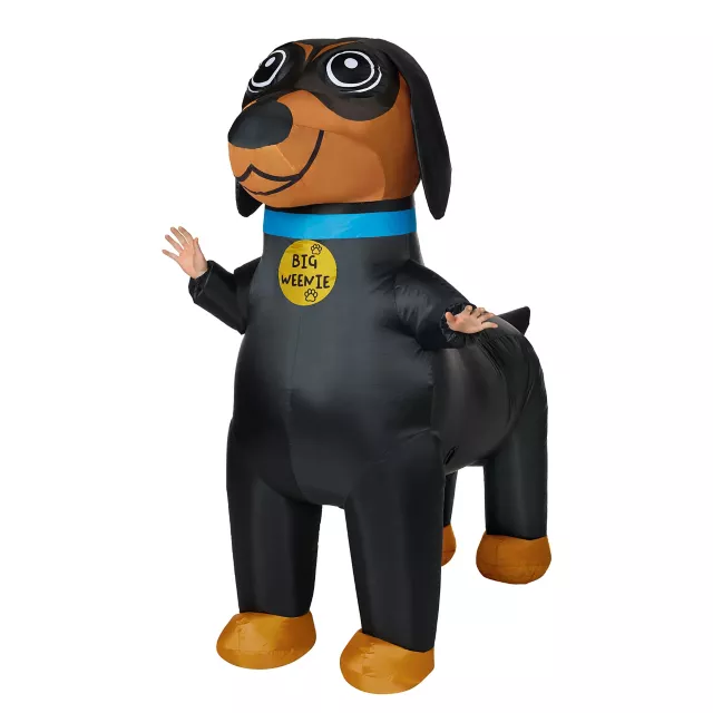 Adult Wiener Dog Inflatable Costume at Spirit Halloween