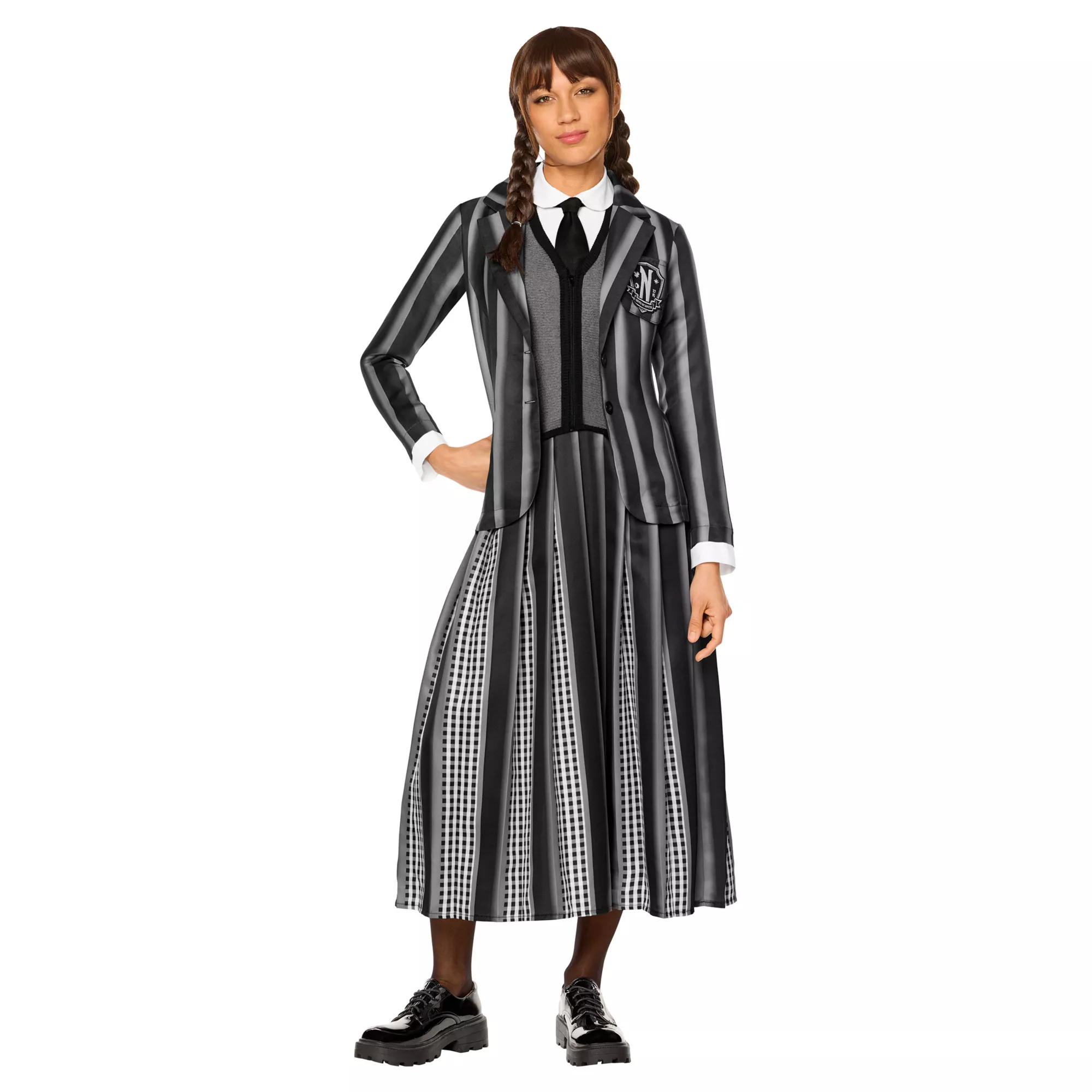 Adult Wednesday Addams Nevermore Academy Uniform Costume at Spencer's