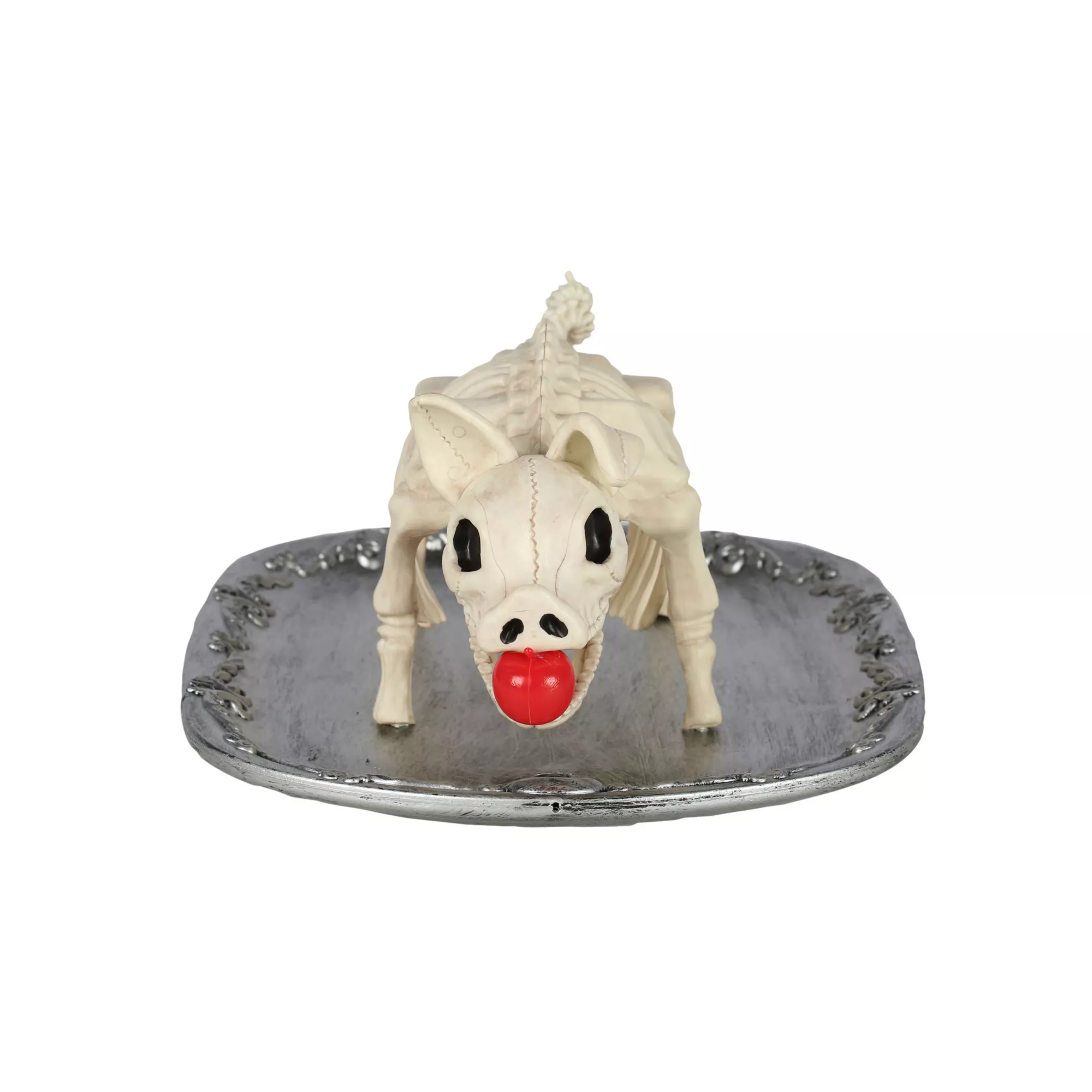 Skeleton Pig on a Platter at Spencer's