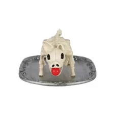 Skeleton Pig on a Platter at Spencer's