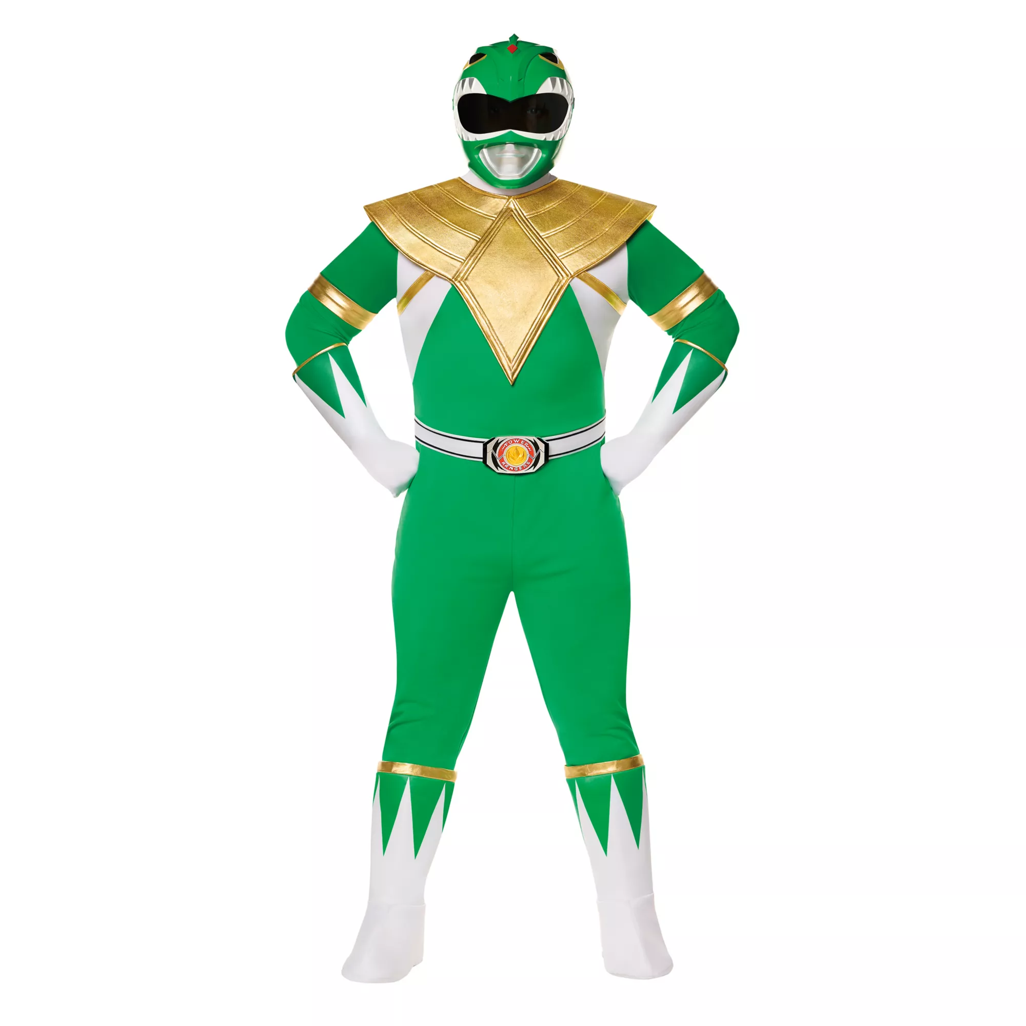 Adult Green Power Ranger Costume - Mighty Morphin Power Rangers at Spirit Halloween