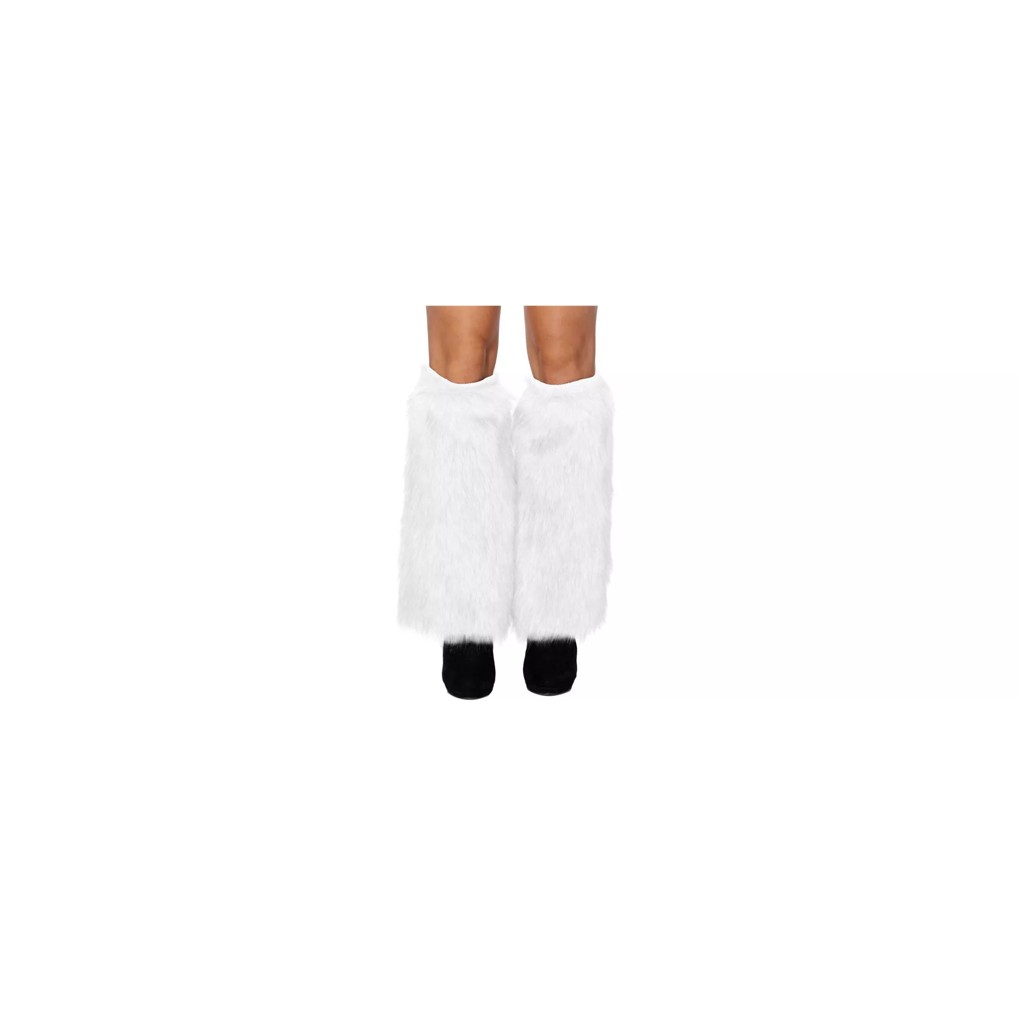 White Furry Leg Warmers at Spirit Halloween