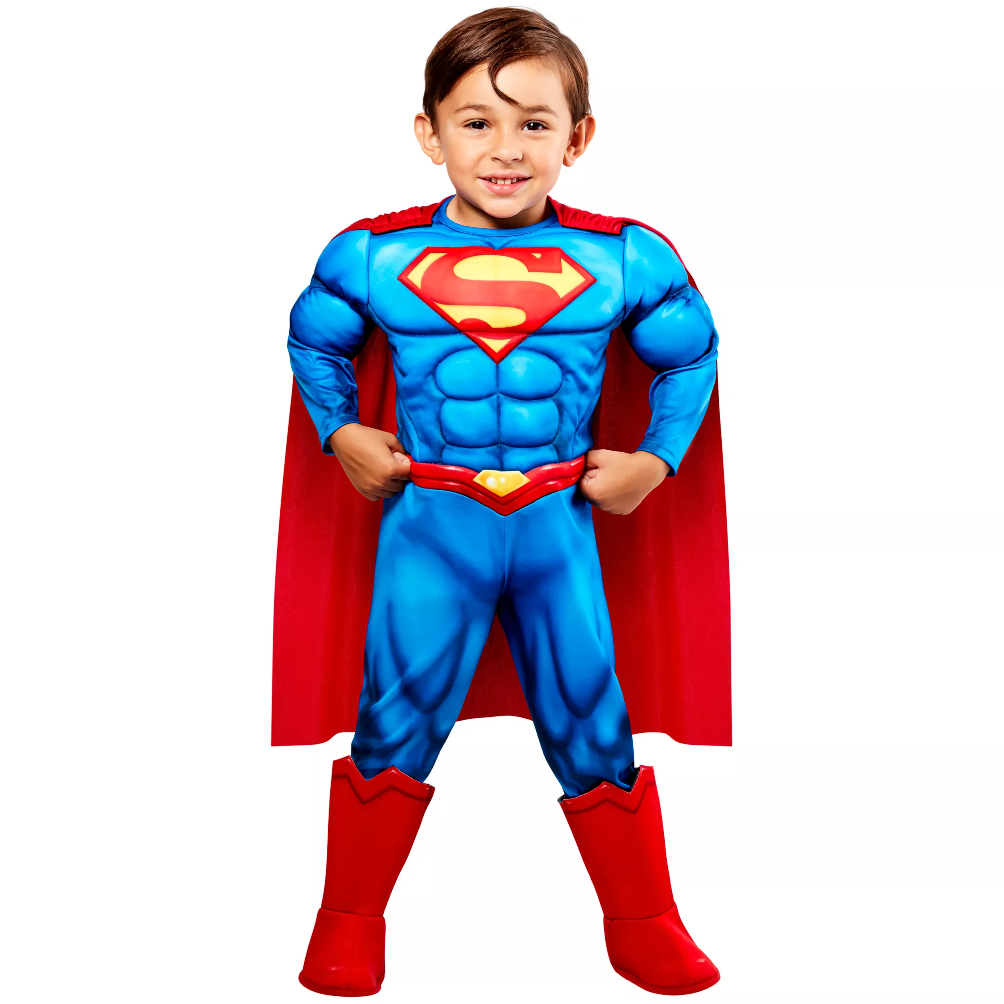 Toddler Superman Muscle Suit Costume - DC Comics at Spirit Halloween