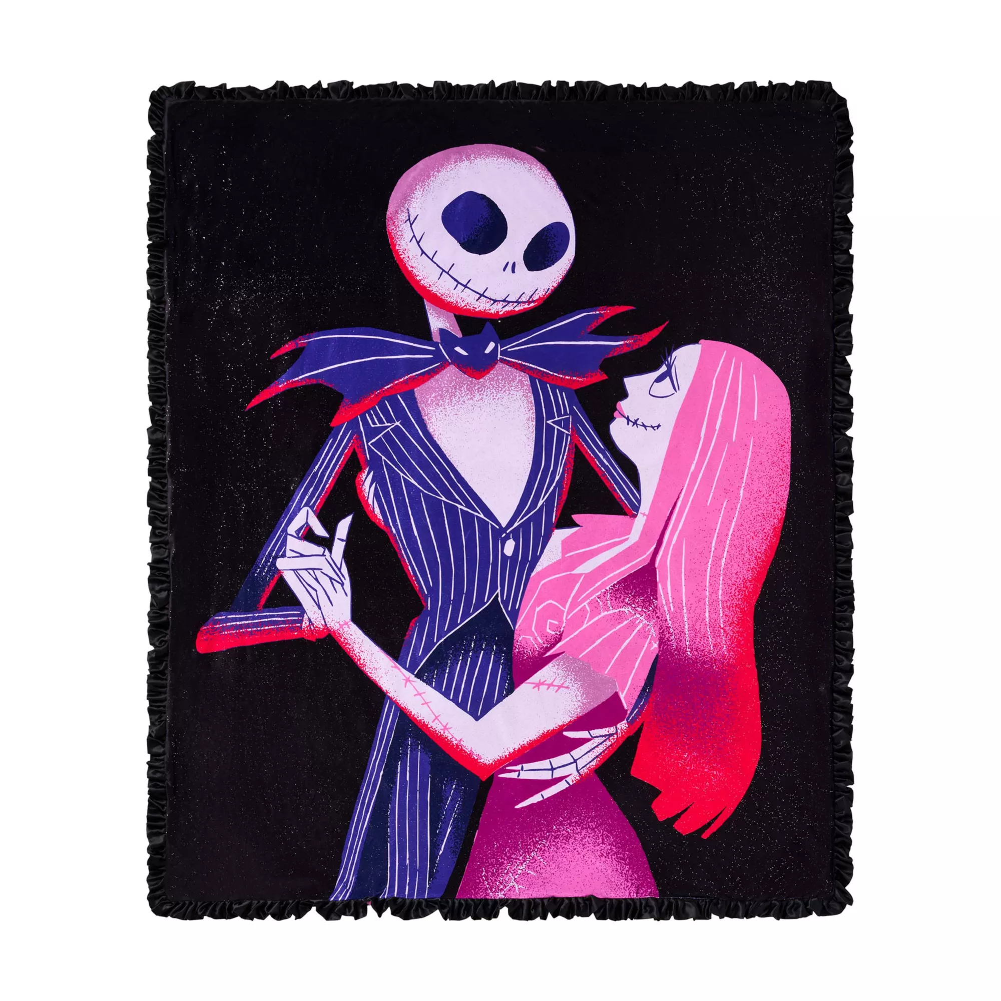 Jack and Sally Reversible Fleece Blanket - The Nightmare Before Christmas at Spencer's