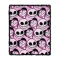 Jack and Sally Reversible Fleece Blanket - The Nightmare Before Christmas at Spencer's