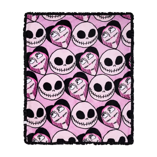 Jack and Sally Reversible Fleece Blanket - The Nightmare Before Christmas at Spencer's