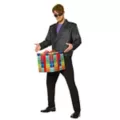 Adult Dick in a Box Blonde Costume - Saturday Night Live at Spirit Halloween