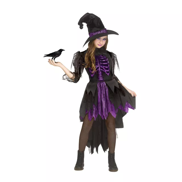 Kids Skeleton Witch Dress Costume at Spirit Halloween