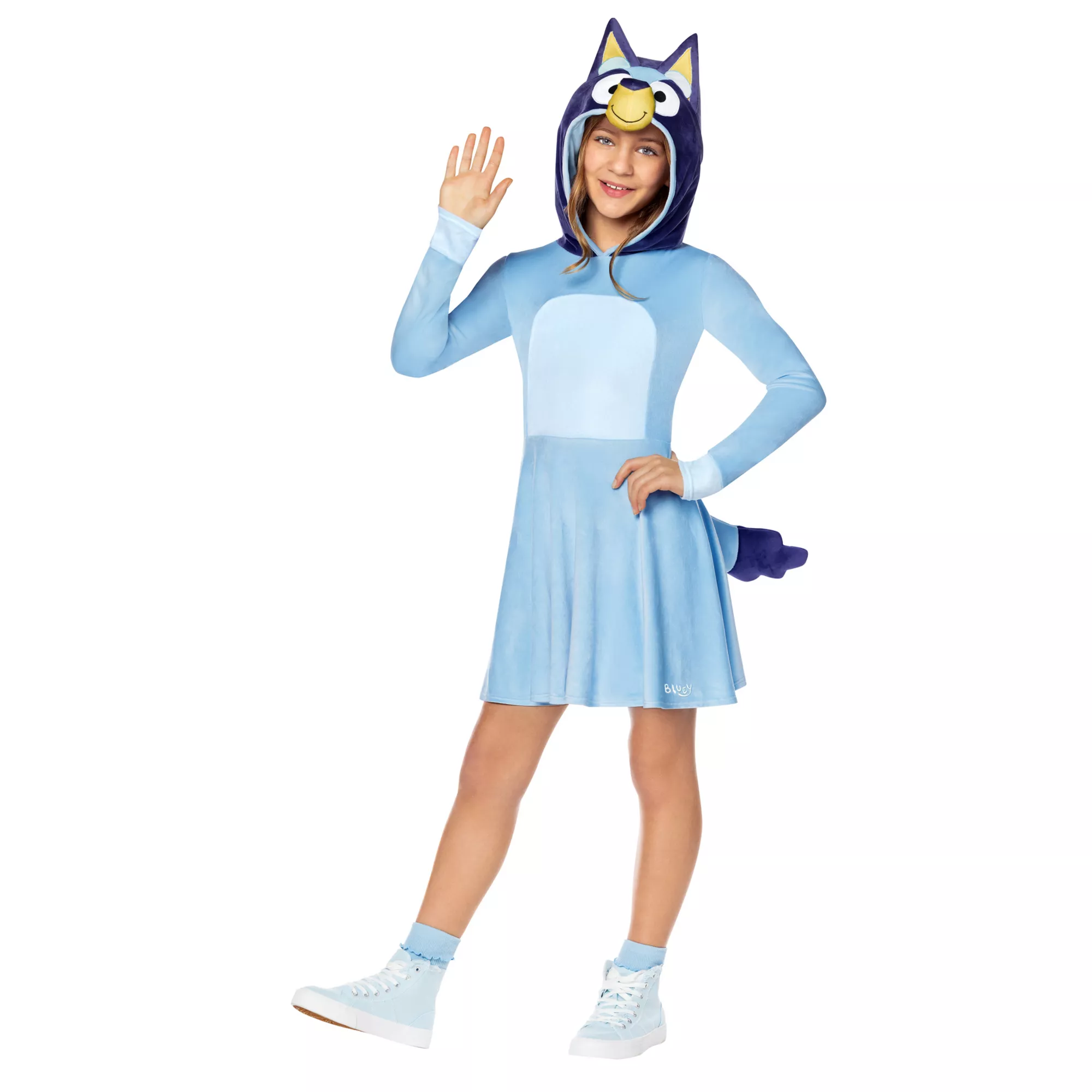 Kids Bluey Hooded Dress Costume at Spirit Halloween