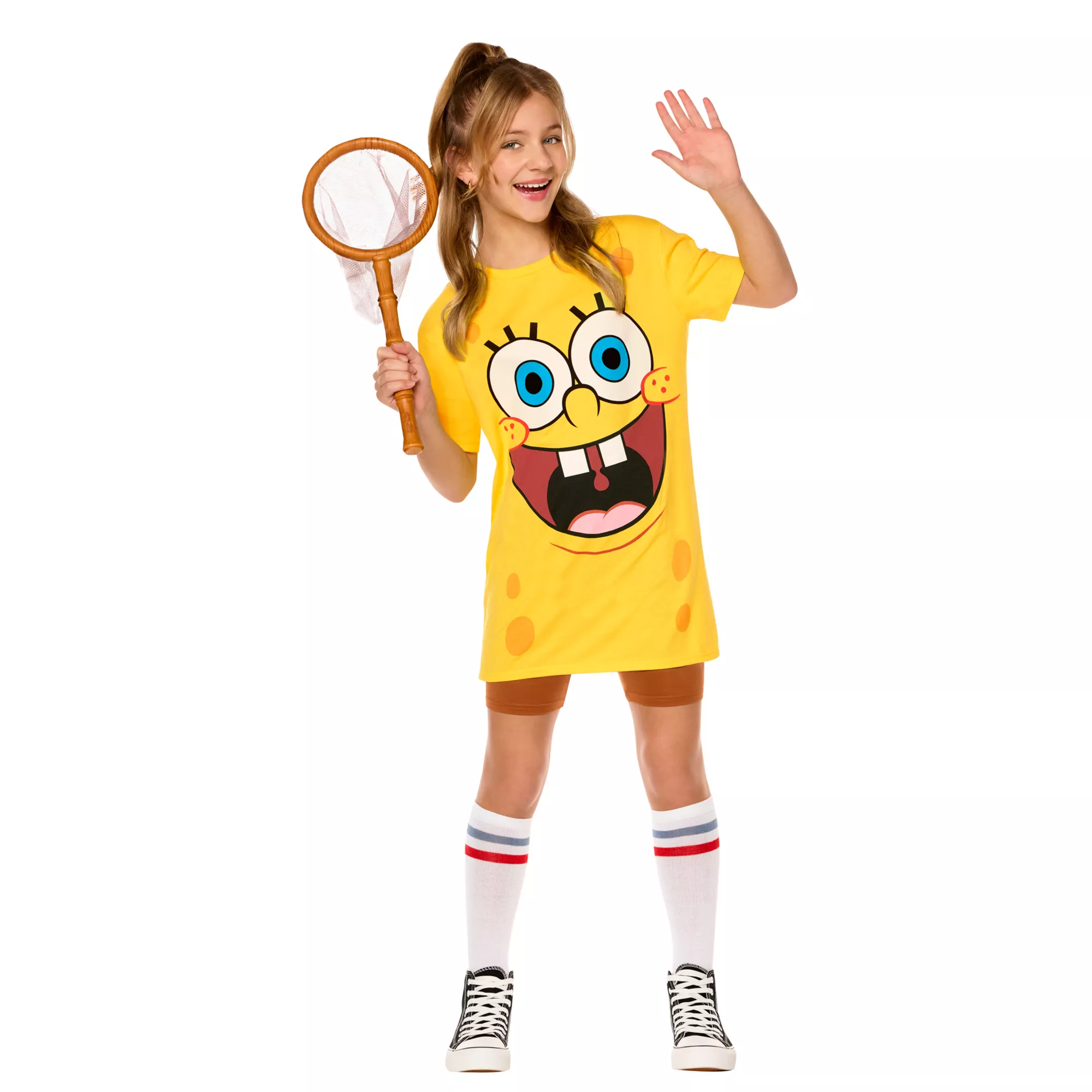 Kids SpongeBob SquarePants Oversize Shirt Costume Kit at Spirit Halloween