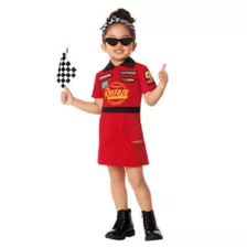 Toddler Lightning McQueen Pit Dress Costume - Cars at Spirit Halloween