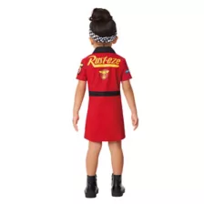 Toddler Lightning McQueen Pit Dress Costume - Cars at Spirit Halloween