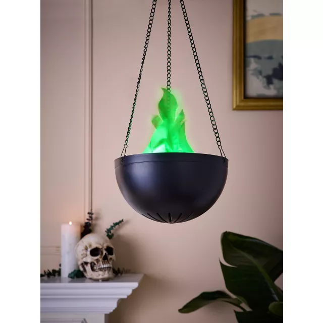 Mini Hanging Green LED Flame Light at Spencer's
