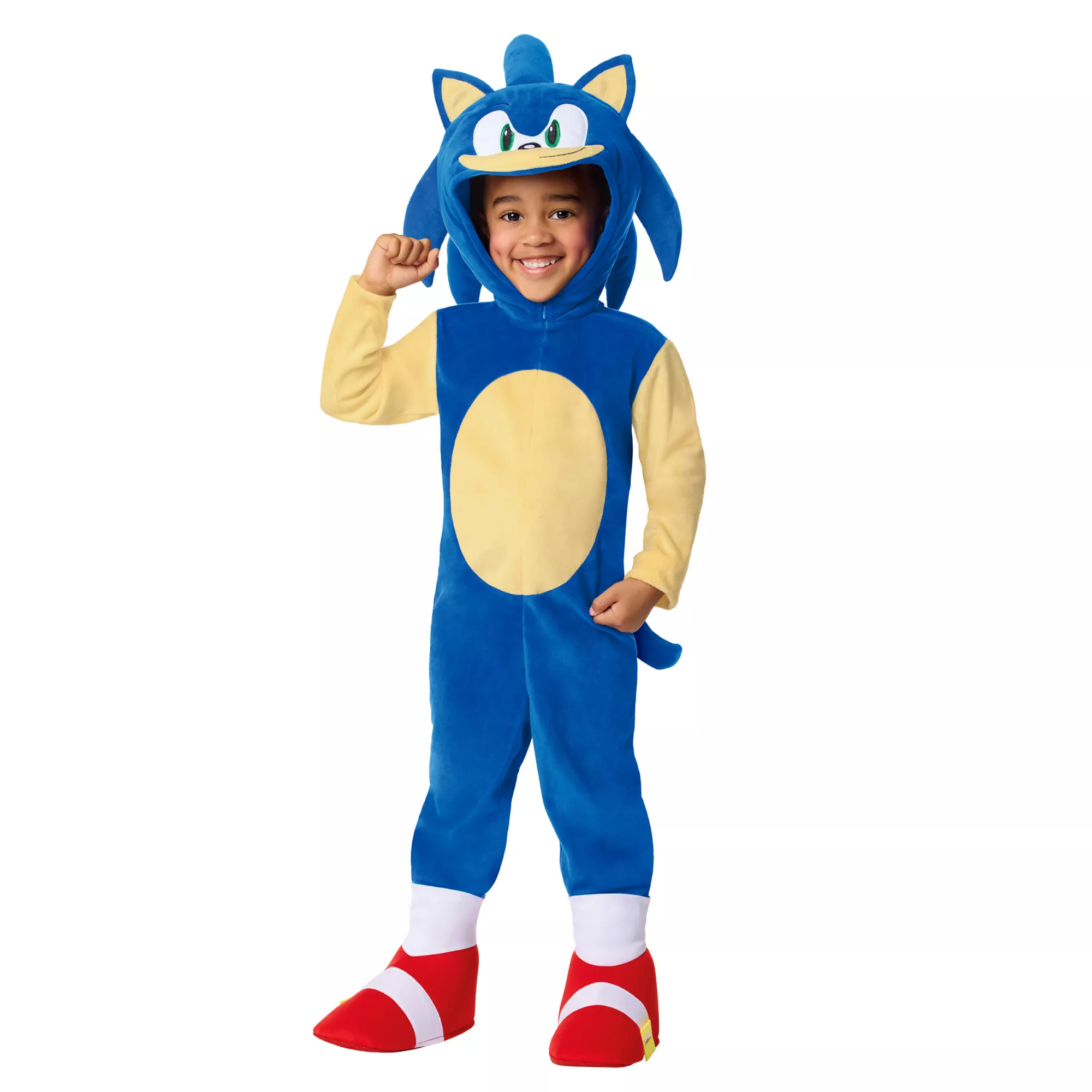 Toddler Sonic the Hedgehog Jumpsuit Costume -  Sonic at Spencer's