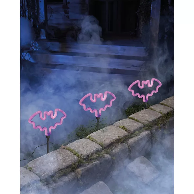 Multi-Pack Light-Up Bat Pathway Markers - 3 Pack at Spirit Halloween