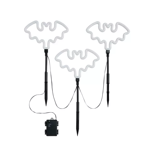 Multi-Pack Light-Up Bat Pathway Markers - 3 Pack at Spirit Halloween
