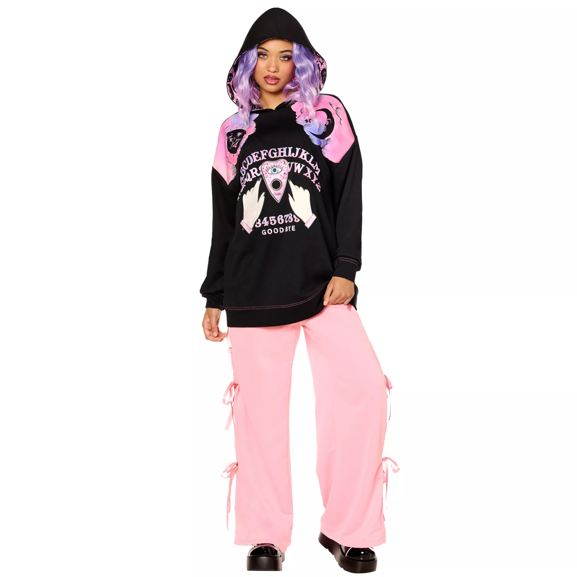 Adult Pink Ouija Board Hoodie at Spirit Halloween