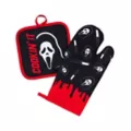 Ghost Face Oven Mitt and Pot Holder Set at Spirit Halloween