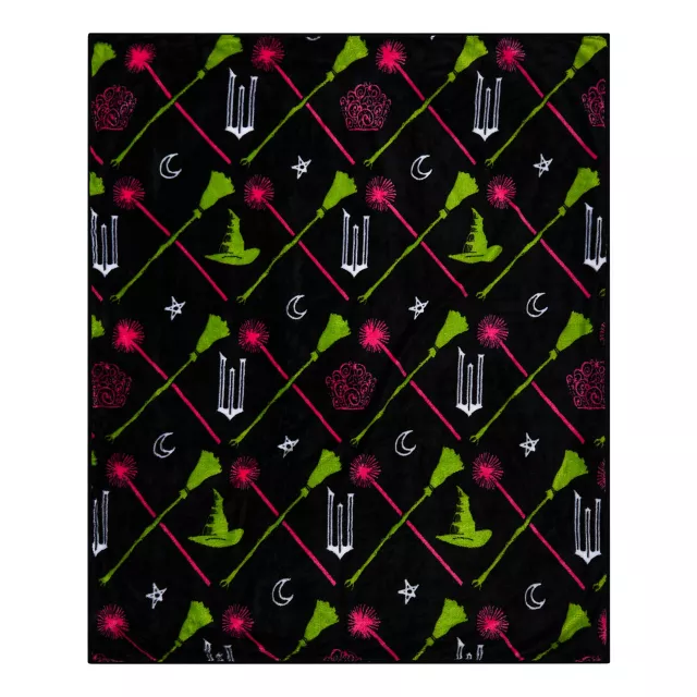 Reversible Glinda and Elphaba Fleece Blanket -  Wicked at Spencer's