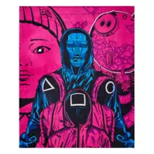 Squid Game Collage Fleece Blanket -  Squid Games at Spencer's