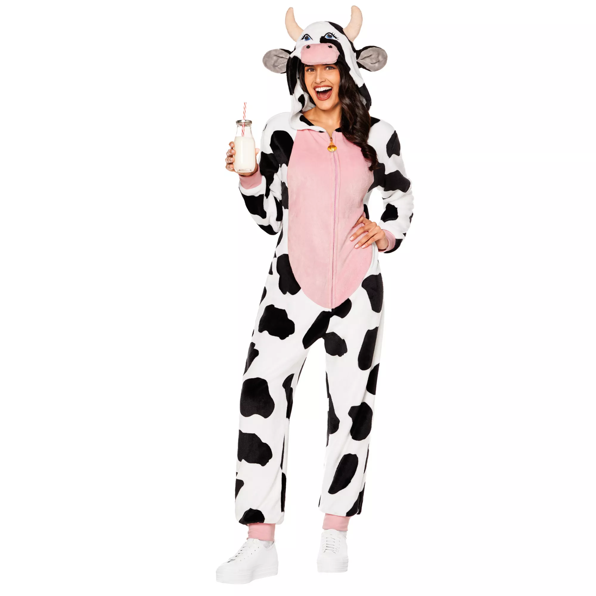 Adult Cow Jumpsuit Costume at Spencer's